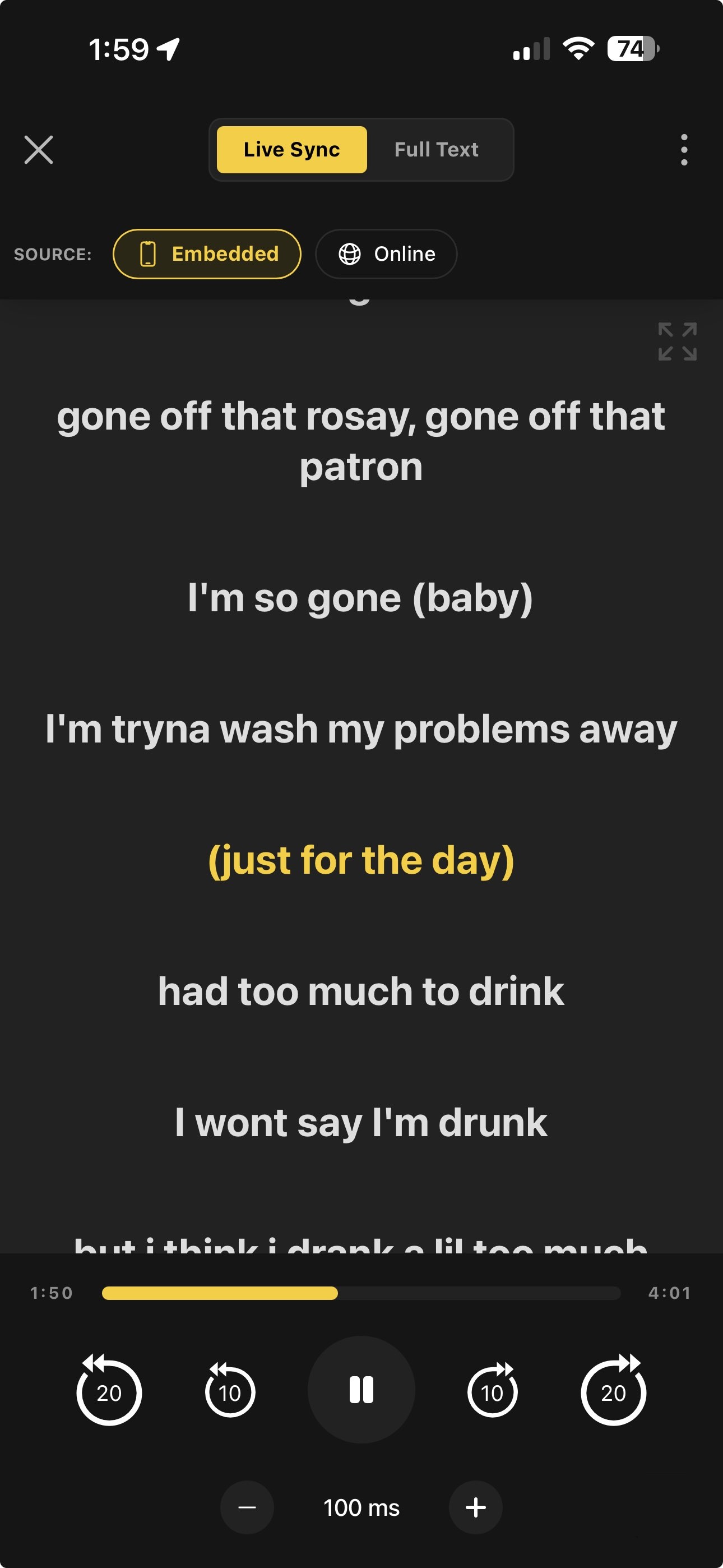 Smart Lyrics Display